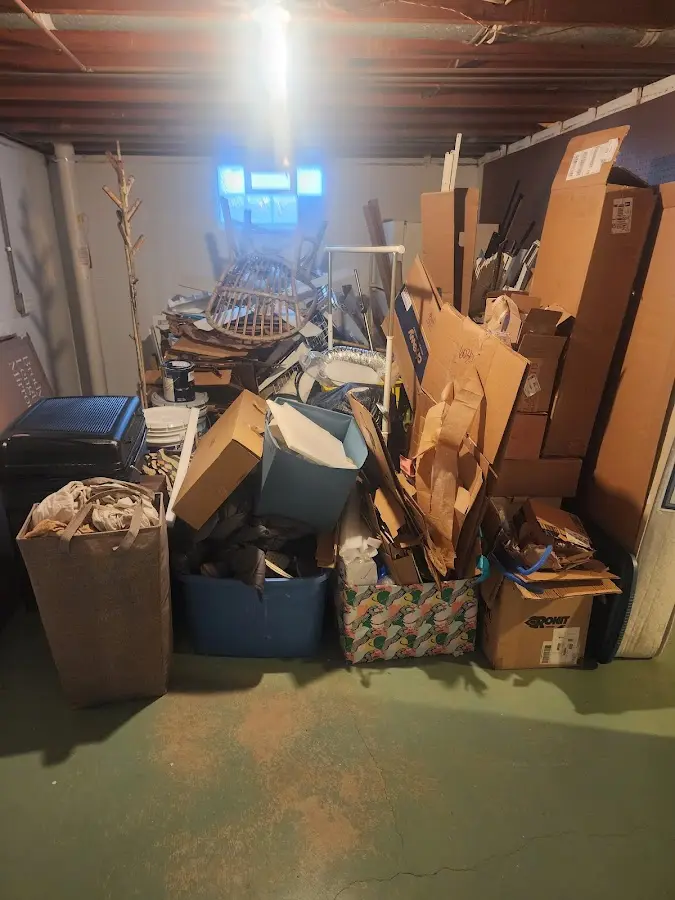 Roll-off dumpster container at job site for Concrete Dumpster Rental in Hollidaysburg